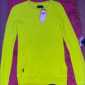 a brand new polo ralph lauren neon yellow